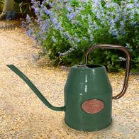 See more information about the Watering Can Galvanised Steel 1L By Yeoman - Olive Green