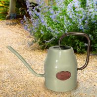 See more information about the Watering Can Galvanised Steel 1L By Yeoman - Cream