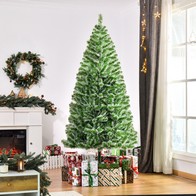 See more information about the Homcom 7FT Indoor Christmas Tree Artificial Decoration Xmas Gift with Metal Stand Branch Tips