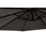 Deluxe Rotating Over Hanging Cantilever Garden Parasol by Royalcraft - 3M Grey