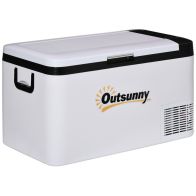See more information about the Outsunny 12V Car Refrigerator w/ LED Light & Foldable Handles