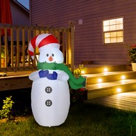 See more information about the Homcom Inflatable Christmas Snowman 120 cm W/LED Lights-Multicolour