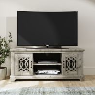 See more information about the Amelie TV Unit Grey 3 Shelves 2 Doors