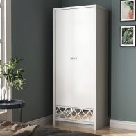 See more information about the Arianna Tall Wardrobe White 2 Doors 1 Drawer