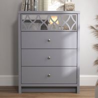 See more information about the Arianna Chest of Drawers Grey 4 Drawers