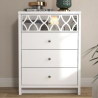 See more information about the Arianna Chest of Drawers White 4 Drawers