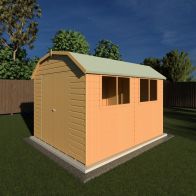 See more information about the Shire Barn 9' 9" x 7' 10" Barn Shed - Premium Coated Shiplap