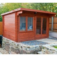 See more information about the Shire Belgravia 10' 5" x 11' 10" Pent Summerhouse - Premium 28mm Cladding Overlap