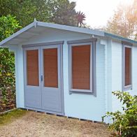 Shire Berryfield Untreated 19mm Garden Log Cabin & Veranda 11' x 8'