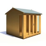 See more information about the Shire Blenheim 7' 10" x 7' 10" Reverse Apex Summerhouse - Premium Dip Treated Shiplap