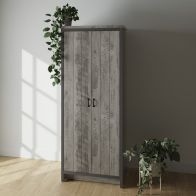 See more information about the Boston Tall Wardrobe Grey 2 Doors 1 Shelf