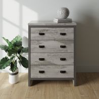 See more information about the Boston Chest of Drawers Dark Grey 4 Drawers