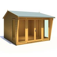 See more information about the Shire Burghclere 9' 9" x 10' Pent Summerhouse - Premium Dip Treated Shiplap