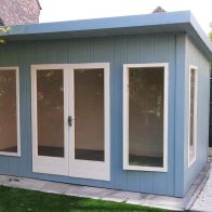 See more information about the Shire Cali 12' 5" x 15' 6" Pent Garden Office - Premium Wax Board