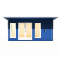 See more information about the Shire Cali 12' 5" x 15' 6" Pent Garden Office with Storage - Premium Wax Board