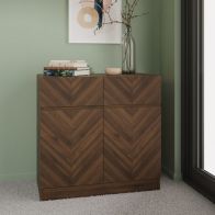 See more information about the Catania Sideboard Dark Brown 2 Doors 2 Shelves 2 Drawers