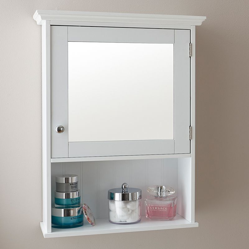Buy Colonial Bathroom Cabinet White 1 Door 3 Shelves - Online at Cherry ...