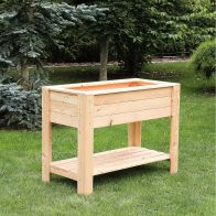 See more information about the Garden Planter Larch Rectangular Dan by Shire - 82cm