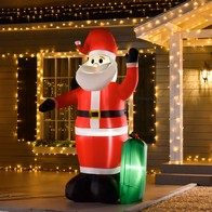 See more information about the 7.5ft Inflatable Christmas Santa Claus with LED Air Blown Xmas Décor Holiday Outdoor Yard Decoration