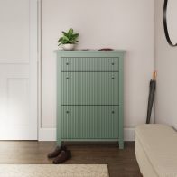 See more information about the Garrucha Tall Shoe Storage Green 4 Shelves 1 Drawer