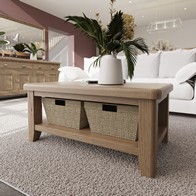 See more information about the Bondi Coffee Table Oak Natural 1 Shelf