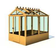 See more information about the Shire Holkham 7' 9" x 6' 2" Apex Greenhouse - Premium Coated