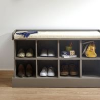 Kempton Shoe Storage Grey 8 Shelf