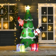 See more information about the Homcom 7ft Christmas Inflatable Tree LED Lighted for Indoor Outdoor Decoration - Green