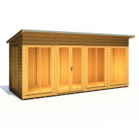 See more information about the Shire Lela 6' 1" x 15' 7" Pent Summerhouse - Premium Dip Treated Shiplap