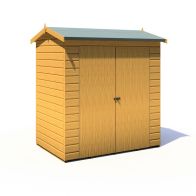 See more information about the Shire Lewis 4' 5" x 6' 3" Reverse Apex Shed - Classic Coated Shiplap