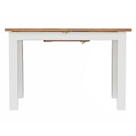 Lucerne Oak White 1.65-1.2m Extending Dining Table