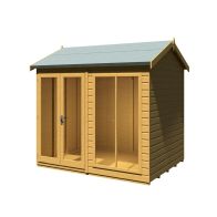 See more information about the Shire Mayfield 5' 10" x 7' 9" Reverse Apex Summerhouse - Premium Dip Treated Shiplap