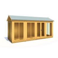 See more information about the Shire Mayfield 5' 10" x 15' 7" Reverse Apex Summerhouse - Premium Dip Treated Shiplap