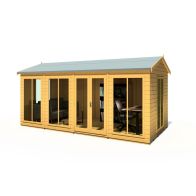 See more information about the Shire Mayfield 7' 10" x 15' 7" Reverse Apex Summerhouse - Premium Dip Treated Shiplap