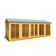 See more information about the Shire Mayfield 7' 10" x 19' 6" Reverse Apex Summerhouse - Premium Dip Treated Shiplap