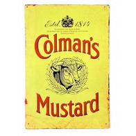 See more information about the Coleman's Mustard Sign Metal Wall Mounted - 41cm