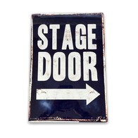 See more information about the Vintage Stage Door Sign Metal Wall Mounted - 42cm