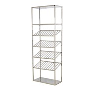 See more information about the Merrion Tall Wine Rack Stainless Steel Silver 6 Shelves