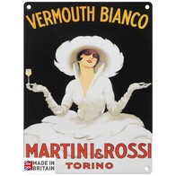 See more information about the Vintage Vermouth Bianco Martini Data Sign Metal Wall Mounted - 45cm