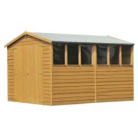 Shire Overlap Apex Garden Shed 12' x 8' With Windows