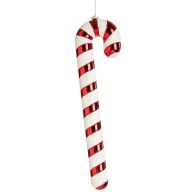 See more information about the Candy Cane Christmas Decoration Red & White with Striped Pattern - 60cm