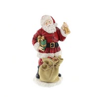 See more information about the Resin White & Red Santa With Sack - 30.8cm