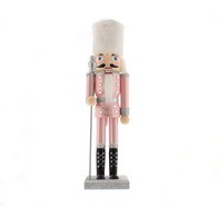 See more information about the Nutcracker Christmas Decoration Pink & Silver - 30cm 