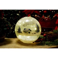 See more information about the Crackle Effect Christmas Light Ball Warm White Indoor 12 LED 