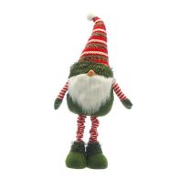 See more information about the Gonk Christmas Decoration Red & Green with Striped Pattern - 62cm