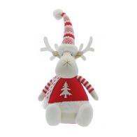 See more information about the LED Reindeer Christmas Decoration Red & White - 40cm