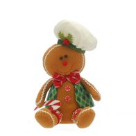 See more information about the Gingerbread Man Christmas Decoration Brown - 27cm