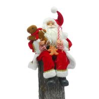 See more information about the Santa Christmas Decoration Red & White - 25cm