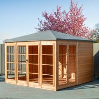 See more information about the Shire Palatina 10' 4" x 10' 4" Pyramid Hip Summerhouse - Premium Dip Treated Shiplap