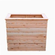 See more information about the Garden Planter Larch Rectangular Pia by Shire - 122cm